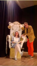 Escena de Alice in Wonderland en el escenario